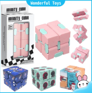 Wonderful Toys Magic Fidget Cube Infinite Cube Toy Sensory Stress Relief Decompression Cube Toys for Adults Kids