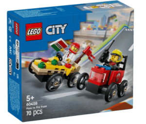 Lego City Pizza Vs. Fire Truck 70pcs Building Blocks