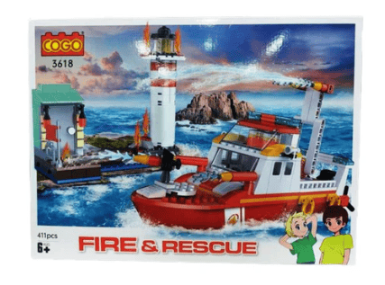 Cogo Fire & Rescue 411pcs Building Set