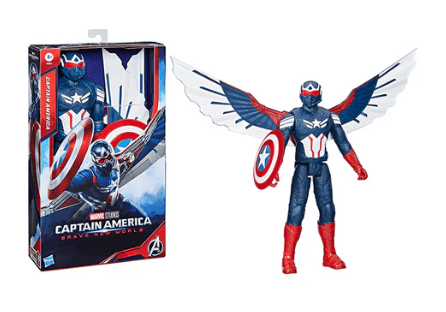 Marvel Avengers Titan Hero Series BNW Captain America With Wings Action Figure