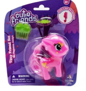 Happy Line Cutie Friends Pink Tiny Pony With Accessories