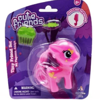 Happy Line Cutie Friends Pink Tiny Pony With Accessories
