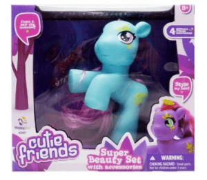 Happy Line Cutie Friends Blue Pony Super Beauty Set With Accessories