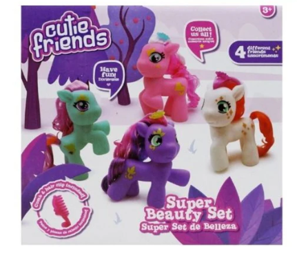 Happy Line Cutie Friends Blue Pony Super Beauty Set With Accessories