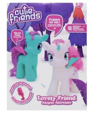 Happy Line Cutie Friends White Unicorn Lovely Friend With Hair Accessories