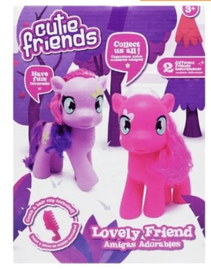 Happy Line Cutie Friends Purple Pony Lovely Friend With Hair Accessories