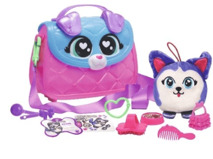 Glam Buddies Puppy Pups Zelena Blue Surprise Puppy Purse