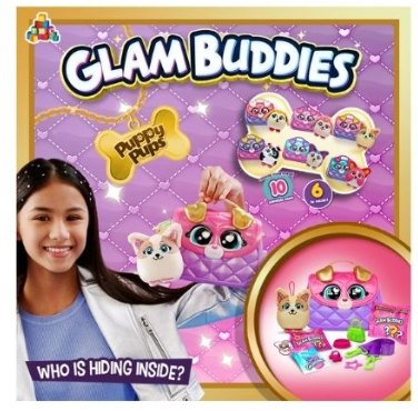 Glam Buddies Puppy Pups Zelena Blue Surprise Puppy Purse