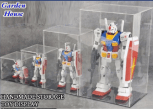 Transparent acrylic display box large 20*15*15CM 8pcs