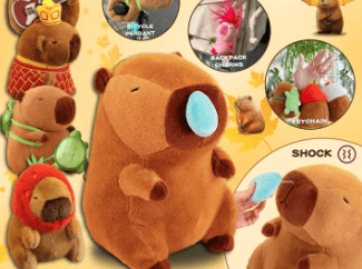 NEENCE 15cm Snot Style Capybara Doll, Capybara Rodent Simulation Capybara Plush Toy1:1 restoration, 12cm Plush Keychain Cloth Doll Carpi Steak Soft Capybara Plushie, Birthday Gift Toys Doll